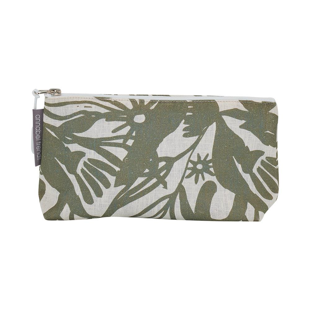 Annabel Trends Linen Cosmetic Bag Small - Abstract Gum